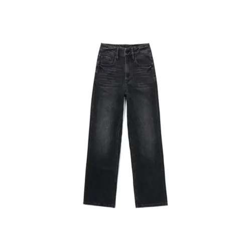 ABLE JEANS Темный Метеоритный Серый Женские Джинсы