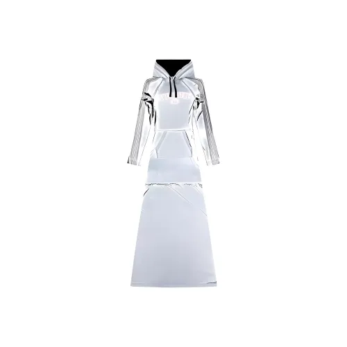 DIESEL Silver Женские Длинные Рукава Платья