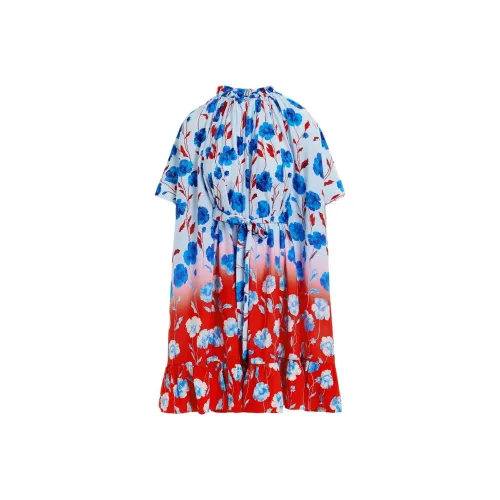 ESSENTIEL ANTWERP Короткое платье с короткими рукавами женское многоцветное