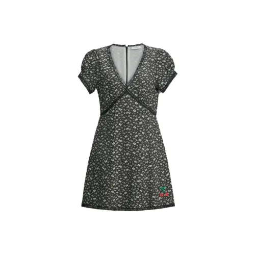 COACH Короткое платье с короткими рукавами женское