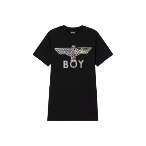 Boy London Короткий рукав Платье Женское Черное