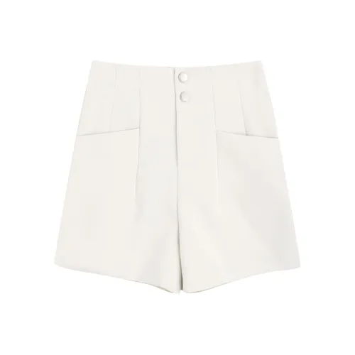 DGMZ Повседневные шорты женские бежево-абрикосовые