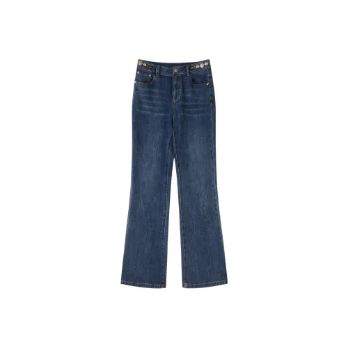 C'N'C Осенние и Зимние Стираемые Джинсы Женские