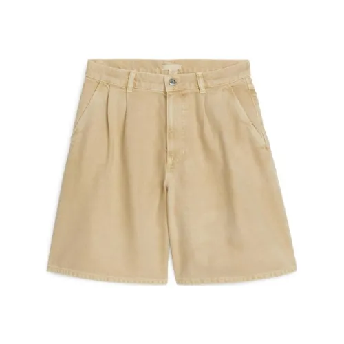 ARKET Повседневные шорты женские бежевый