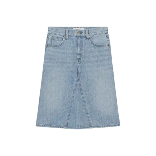 ARITZIA BLEU/Синий Женские джинсовые длинные юбки