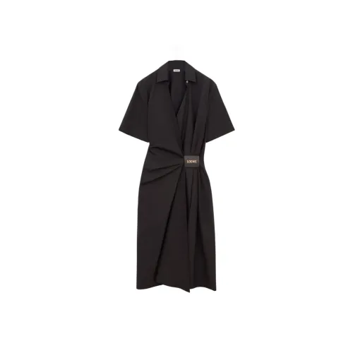 LOEWE Black Женские Короткие Платья с Рукавами