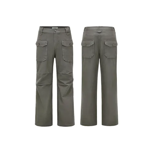 PLUSONEONE+ Брюки Унисекс Серый Зеленый