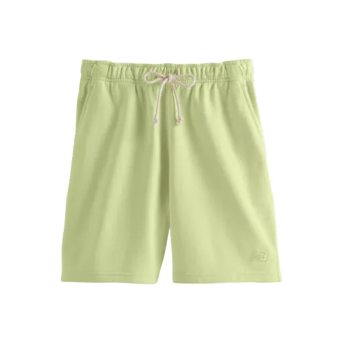 New Balance Повседневные шорты Женские Неоново-желтые