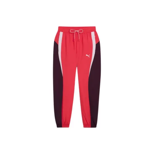 PUMA CELLERATOR Вязаные тренировочные брюки женские SOUR Вишня