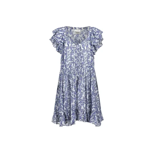 ISABEL MARANT Blue Женские Короткие Платья с Рукавами