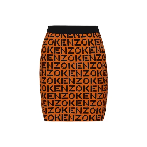 KENZO Апельсин Женские Повседневные Длинные Юбки