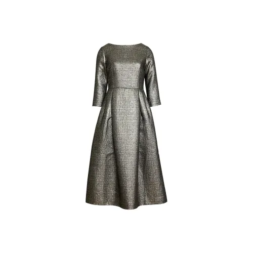 LIZZY Короткий рукав Платье Женское Золотое