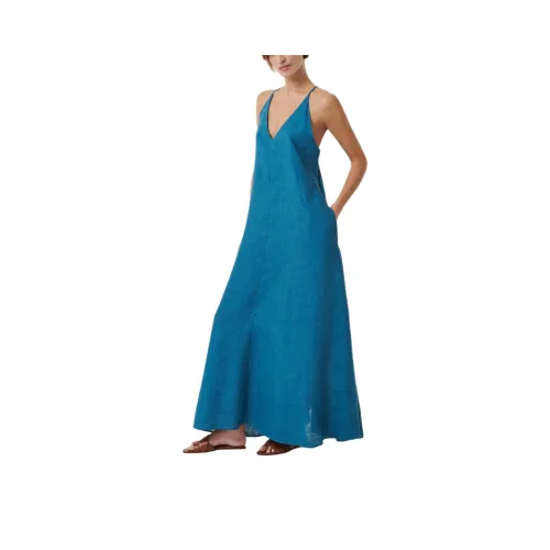 XACUS SS24 Slip Платье Женское Синее