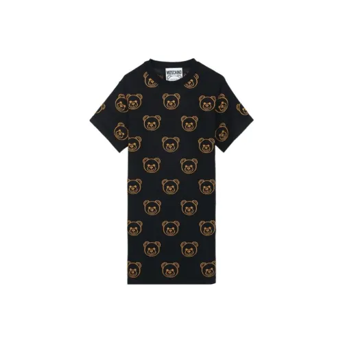 MOSCHINO Коричневый Женские Короткие Платья с Рукавами