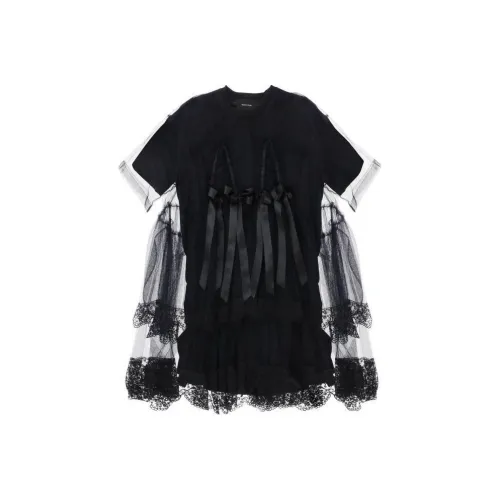 SIMONE ROCHA Короткий рукав Платье Женское Черное