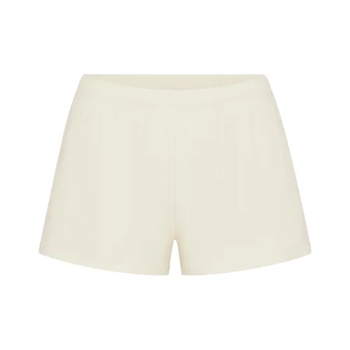 SKIMS Мягкий Lounge Loose Короткий Повседневный Шорты Женские Кость Кость
