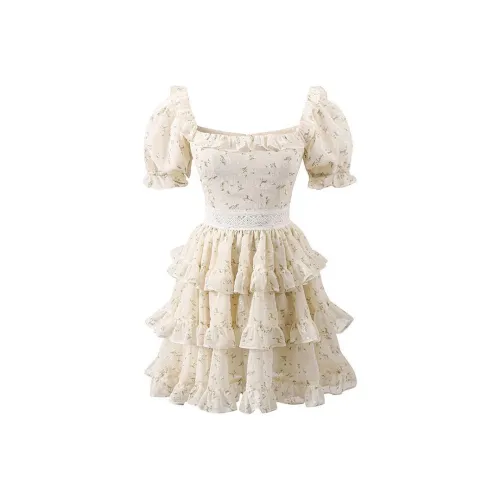 ARIADNAW STUDIO Короткий рукав Платье Женское Изображение Цвет