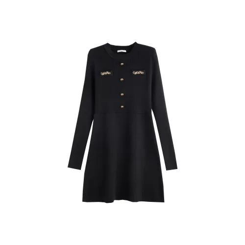 Tonlion Длинное платье с длинными рукавами женское