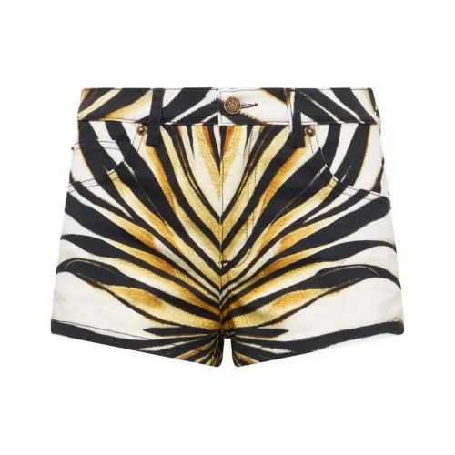 Roberto Cavalli SS24 Повседневные шорты Женские Золото