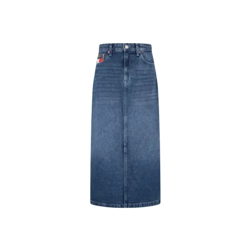 Tommy Hilfiger Denim Long Skirt Women's Denim Blue