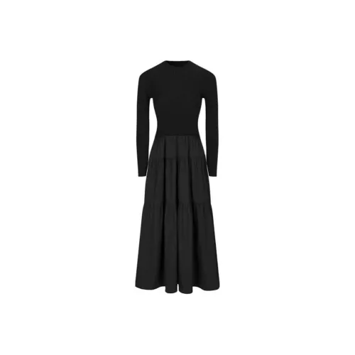 MOUSSY Длинное платье с длинными рукавами женское
