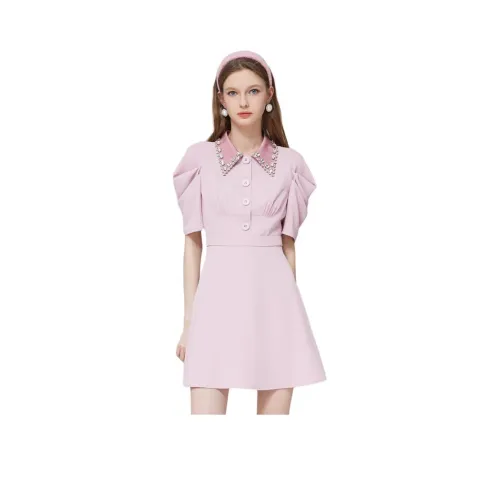 AIVEI Короткое платье с короткими рукавами женское