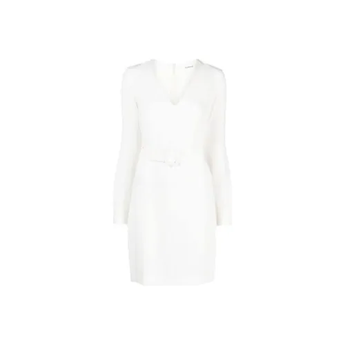 PAROSH Длинное платье с длинными рукавами женское белое