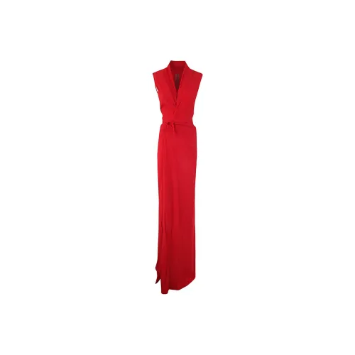 RICK OWENS Red Женские Платья без рукавов