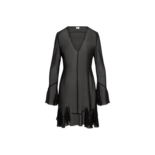 ARITZIA Черный Черный Женские Длинные Платья с Длинными Рукавами