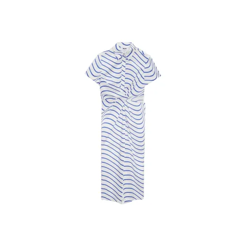 MSGM SS25 Короткий рукав Платье Женское Белое