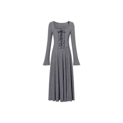 I'M ONE Длинное платье с длинными рукавами женское