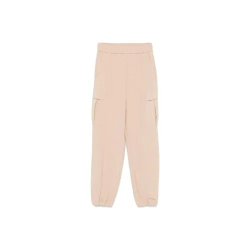 TWINSET Milano FW24 Карго Брюки Женские Бежевые