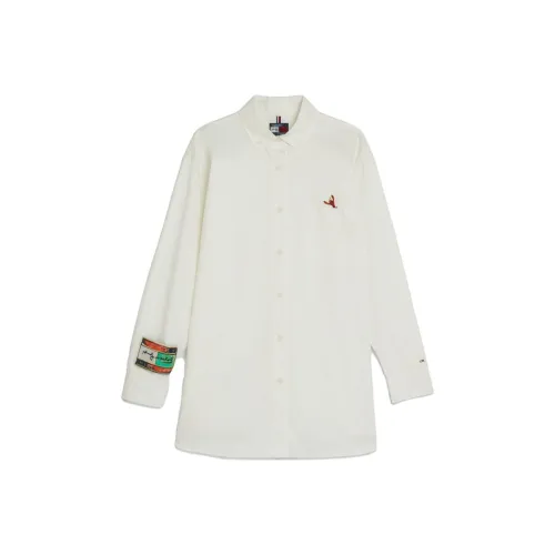 Tommy Hilfiger Tommy Hilfiger X Andy Warhol Co Бренд Светло-янтарный Женские Длинные Платья с Рукавами