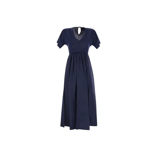 WEEKEND MaxMara Blue Женские Короткие Платья с Рукавами