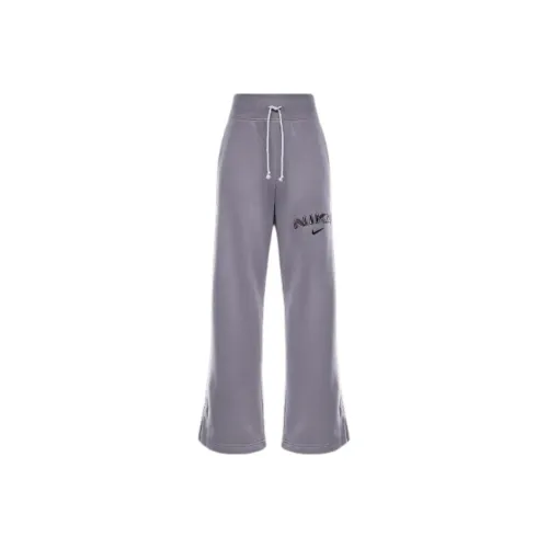 Nike Sportswear Phoenix FleeceLogo Вязаные Тренировочные Штаны Женские Светло-фиолетовые