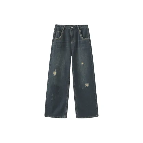 Cubic Темно-синие Женские Джинсы