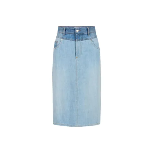 Цвет айсберга Джинсовые короткие юбки Женские Индиго