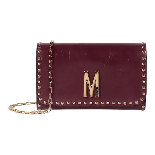 MOSCHINO Сумка через плечо из кожи женская красная