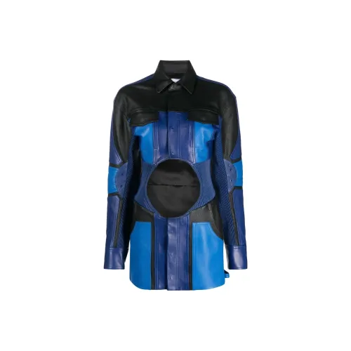 Off White Off White SS23 коллекция модного шоу Синий Женские Длинные Платья с рукавами