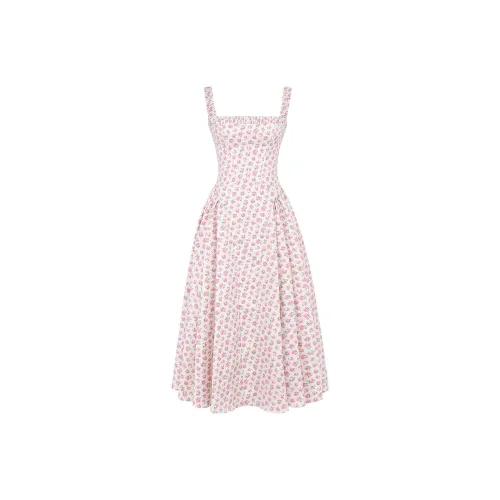 HOUSE OF CB Dorothy Slip Платье Женское Белый ROSEBUD Белый Розовый