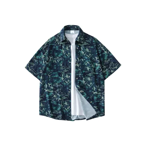 GSUE Армейский зеленый камуфляж Унисекс Рубашки