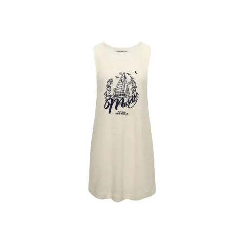 MARDI MERCREDI Пыльно-серый Мадагаскар Ванильный Черный Женские Платья без рукавов