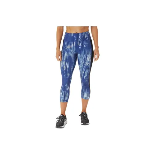 Asics KATE POCKET CAPRI Leggings Женские Blue