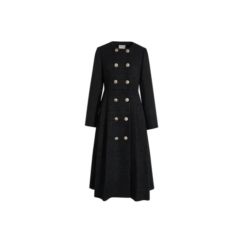 KUOSE Длинное платье с длинными рукавами женское черное