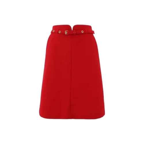 RED VALENTINO Красный Женские Повседневные Длинные Юбки