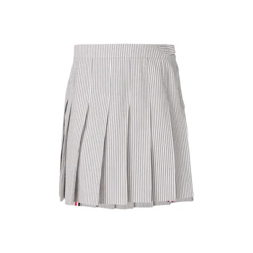 THOM BROWNE Серые Женские Повседневные Короткие Юбки