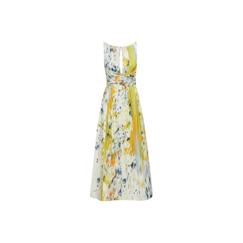 Oscar De La Renta SS24 Sleeveless Dress Women's Multicolor Оскар Де Ла Рента SS24 Без рукавов Платье Женское Многоцветное