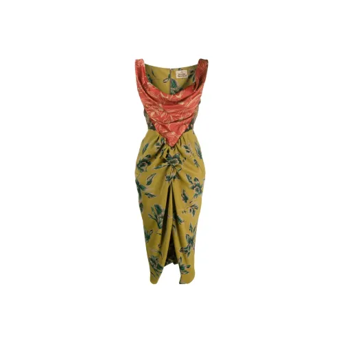 Vivienne Westwood Желтые Женские Платья без рукавов