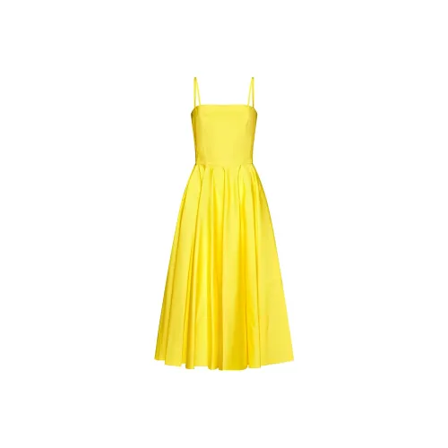 Alexander McQueen Желтые Женские Платья без рукавов