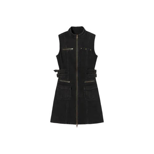 EPTISON WOMAN Черное Женское Платье без рукавов